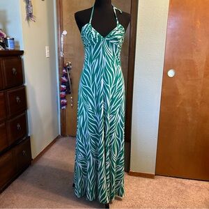 knee length dresses for ladies Melrose Satin Chiffon Maxi Dress main image 1